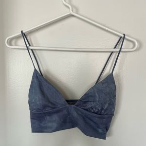 Pacsun Blue Tie Dye Crop Top
